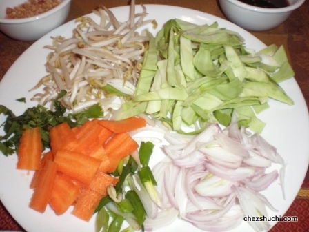 chopped vegetables